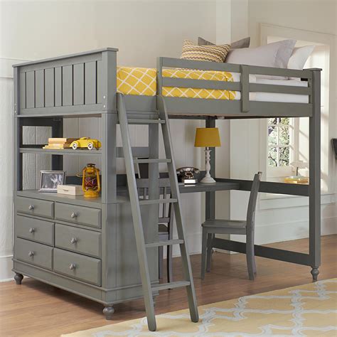 loft bed with storage stairs and desk|full bed loft with desk.